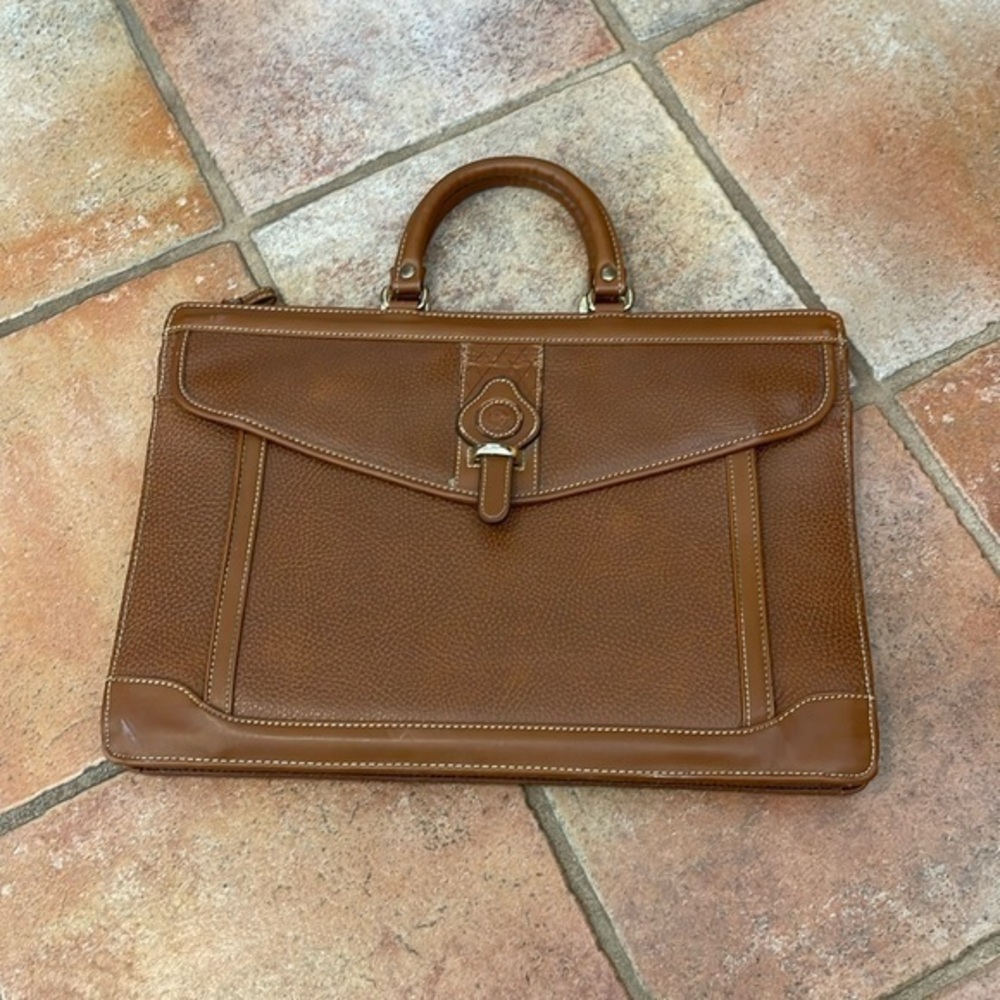 Vintage Dolce Vita leather briefcase